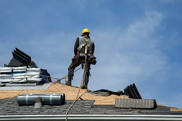 Professional Flat Roof Repair technician working in Athens, WV